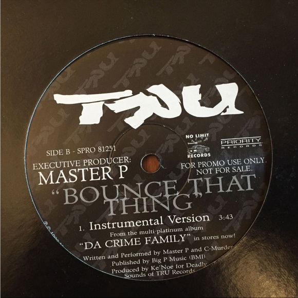 MASTER P Bounce that Thing Ass Azz Silkk the Shocker, C-Murder Vinyl 12" Single - Picture 3 of 4